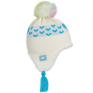 Toddler Sophie Faux Fur Pom - Turquoise