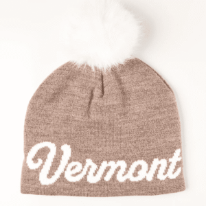 Vermont Cursive Midi Faux Fur Beanie W27